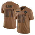 Yuxns P.Eagles #97 Moro Ojomo Player Brown Salute To Service Limited Stitched Jerseys