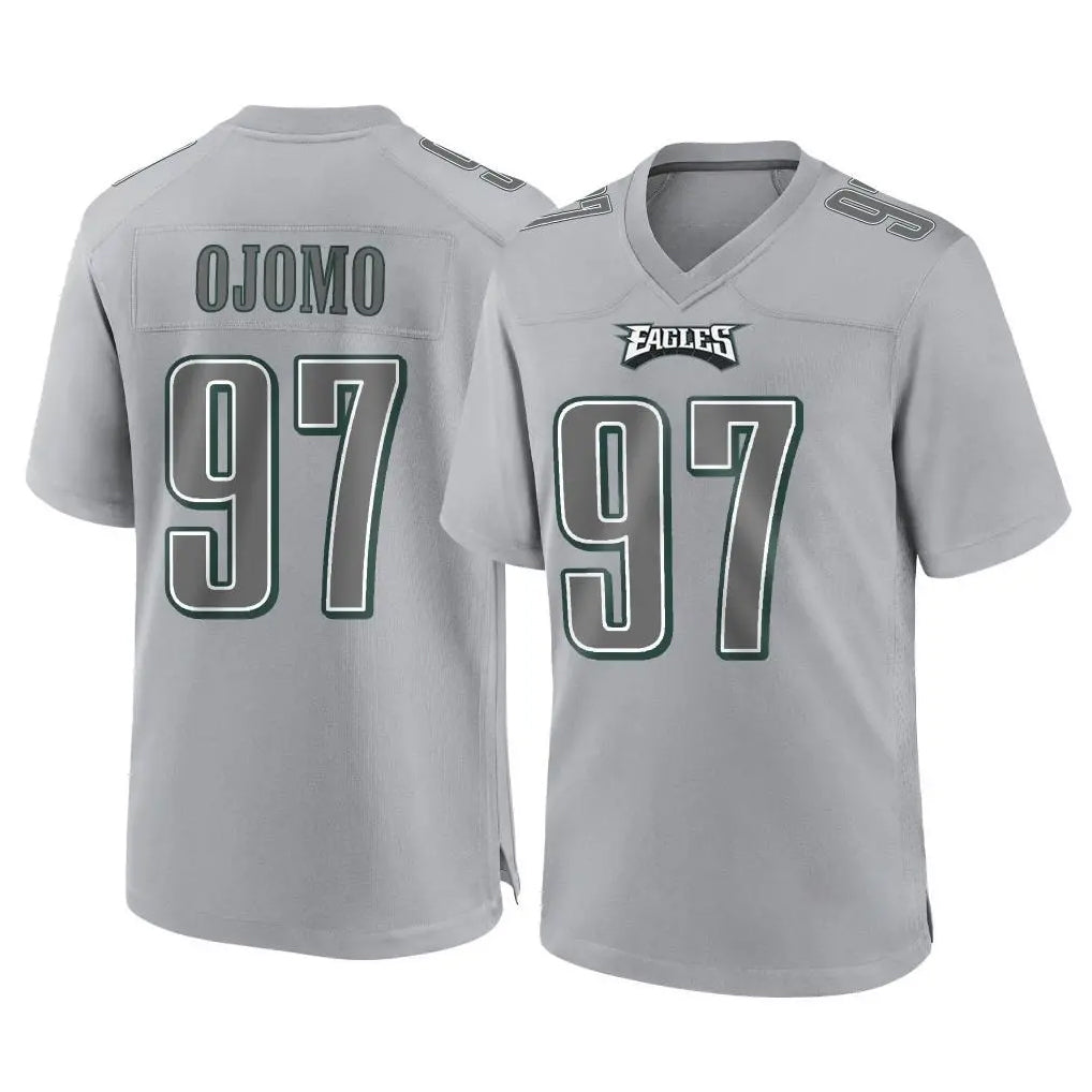 Yuxns P.Eagles #97 Moro Ojomo Player Gray Atmosphere Fashion Home Game Stitched Jerseys
