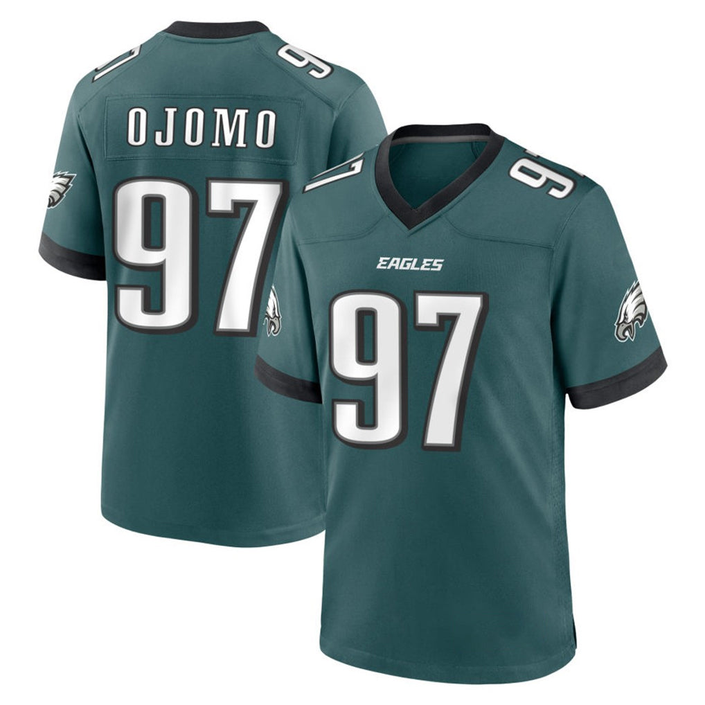 Yuxns P.Eagles #97 Moro Ojomo Player Green Home Game Stitched Jerseys