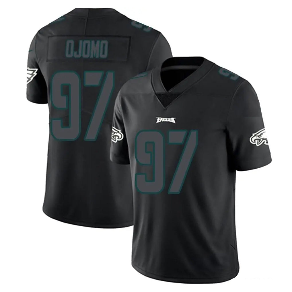 Yuxns P.Eagles #97 Moro Ojomo Player Limited Black Impact Home Game Stitched Jerseys
