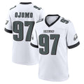 Yuxns P.Eagles #97 Moro Ojomo Player White Game Home Stitched Jerseys