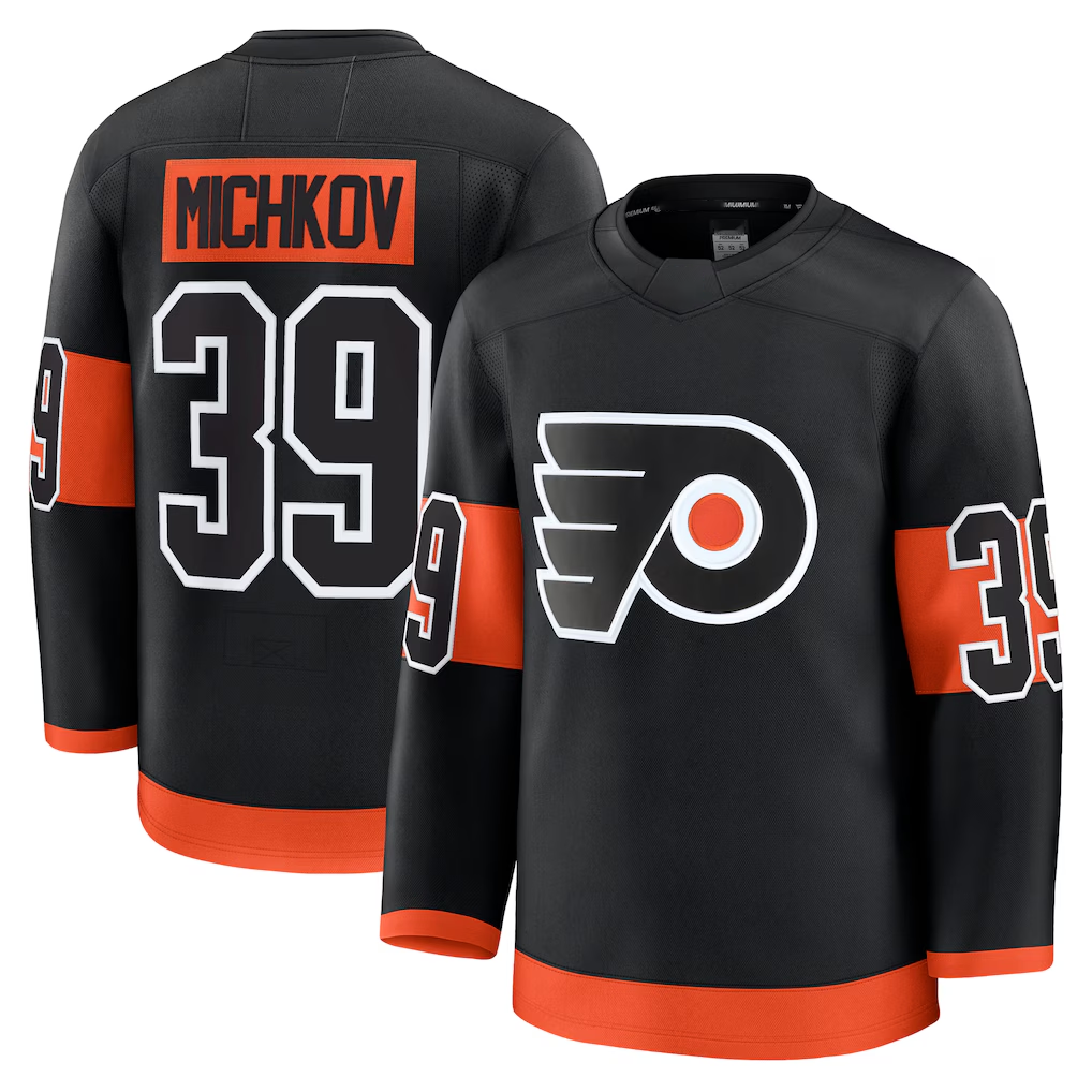 Yuxns P.Flyers #39 Matvei Michkov Black Alternate Premium Jerseys