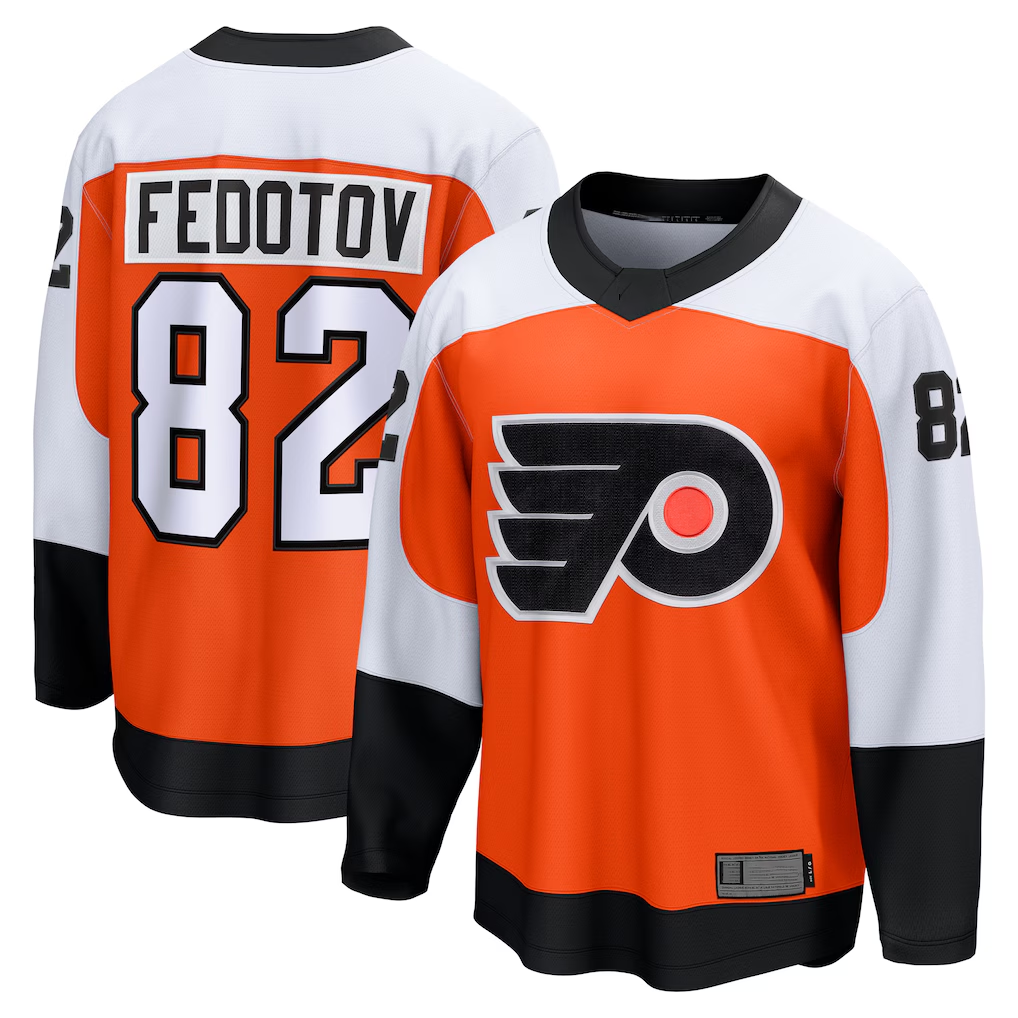 Yuxns P.Flyers #82 Ivan Fedotov Orange Home Breakaway Jerseys