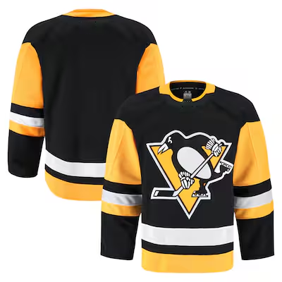 Yuxns P.Penguins Black Home Authentic Pro Jerseys