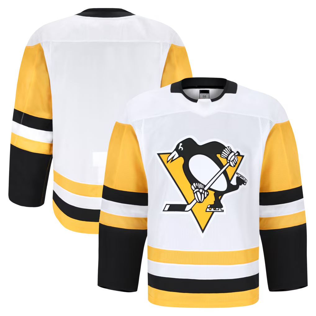 Yuxns P.Penguins White Away Premium Jersey