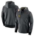 Yuxns P.Steelers Gray Pullover Hoodies Limited Blank Player Stitched Jerseys