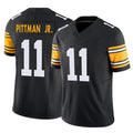 Yuxns P.Steelers #11 Michael Pittman Jr. Player Black Limited Alternate Vapor F.U.S.E. Home Game Stitched Jerseys