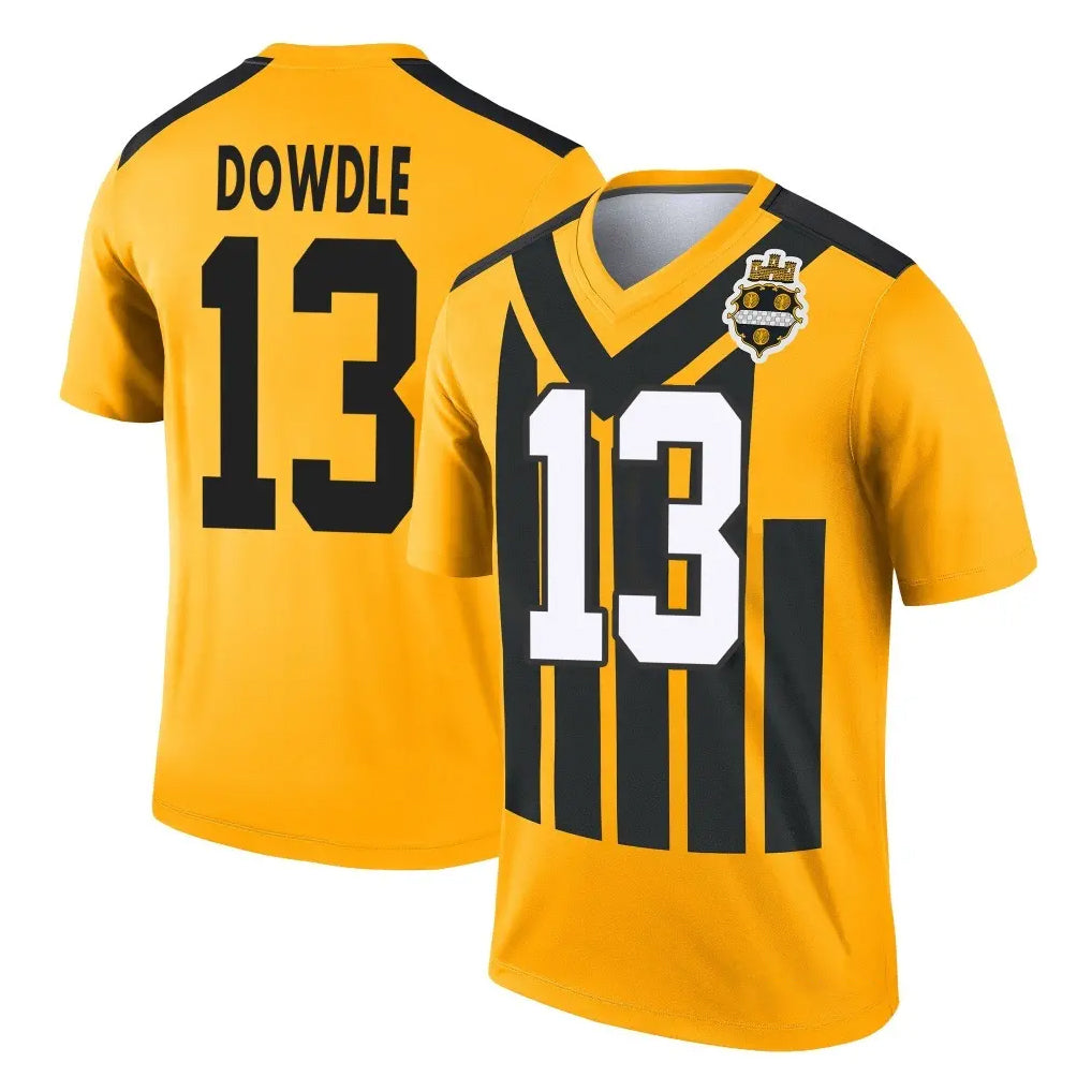 Yuxns P.Steelers #13 Rico Dowdle Player Gold Legend Limited 1933 Throwback Performance Home Game Stitched Jerseys