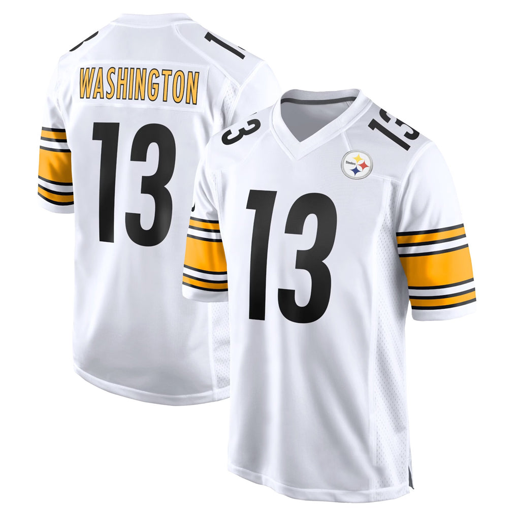 Yuxns P.Steelers #13 Rico Dowdle Player White Home Game Stitched Jerseys
