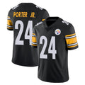 Yuxns P.Steelers #24 Joey Porter Jr. Player Black Limited Vapor Untouchable Home Game Stitched Jerseys