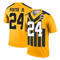 Yuxns P.Steelers #24 Joey Porter Jr. Player Gold Legend Limited 1933 Throwback Performance Home Game Stitched Jerseys