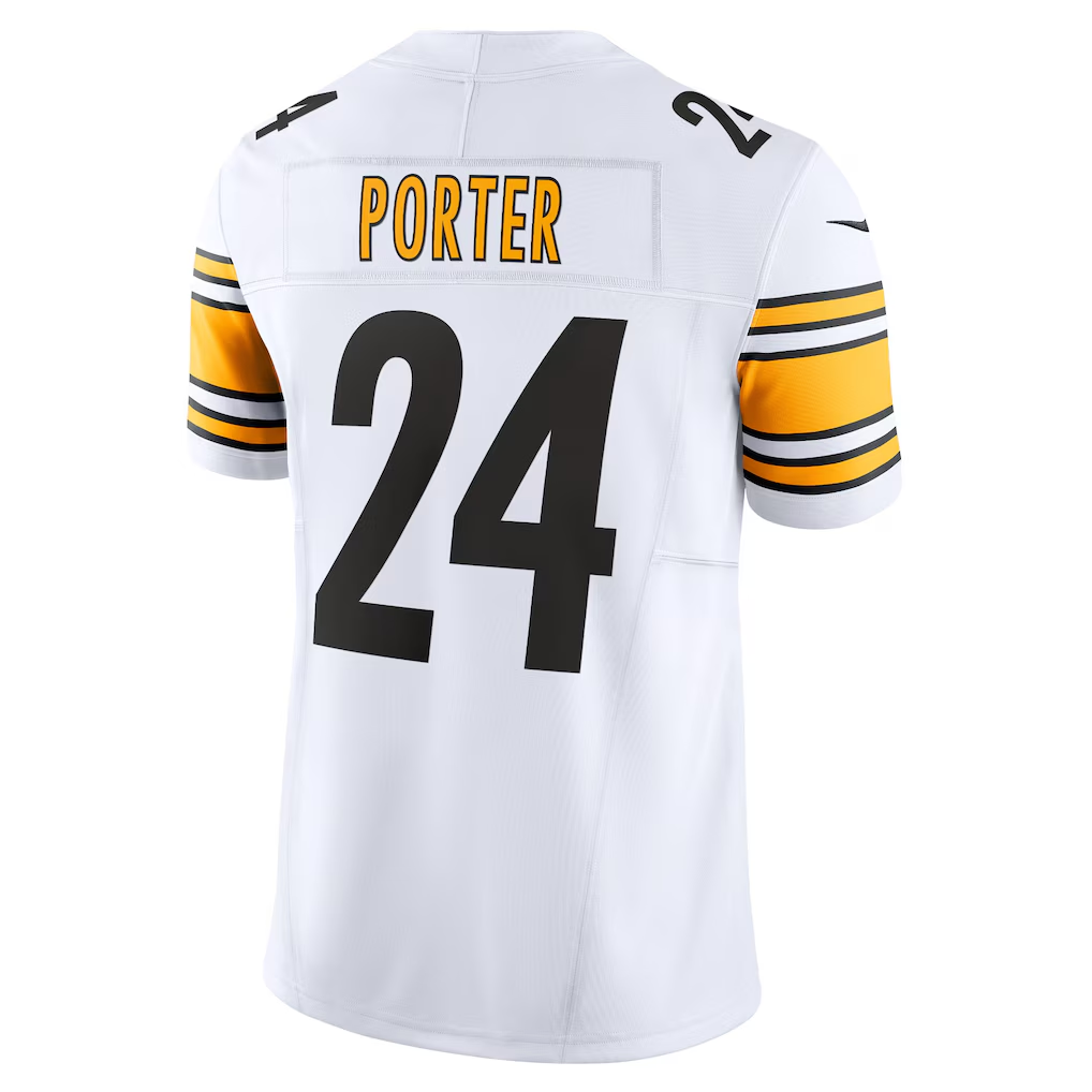 Yuxns P.Steelers #24 Joey Porter Jr. White Vapor F.U.S.E. Limited Stitched Jerseys