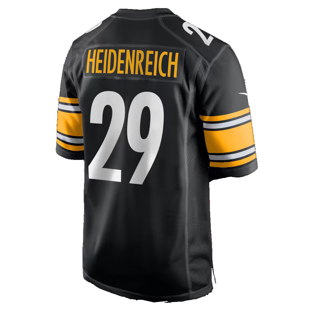Yuxns P.Steelers #29 Eli Heidenreich Black Team Game Stitched Jerseys