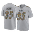 Yuxns P.Steelers #35 Jamel Dean Player Gray Atmosphere Fashion Home Game Stitched Jerseys