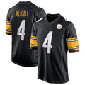 Yuxns P.Steelers #4 DK Metcalf Player Black Home Game Stitched Jerseys