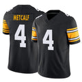 Yuxns P.Steelers #4 DK Metcalf Player Black Limited Alternate Vapor F.U.S.E. Home Game Stitched Jerseys