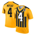 Yuxns P.Steelers #4 DK Metcalf Player Gold Legend Limited 1933 Throwback Performance Home Game Stitched Jerseys