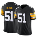 Yuxns P.Steelers #51 Nick Herbig Player Black Limited Alternate Vapor F.U.S.E. Home Game Stitched Jerseys