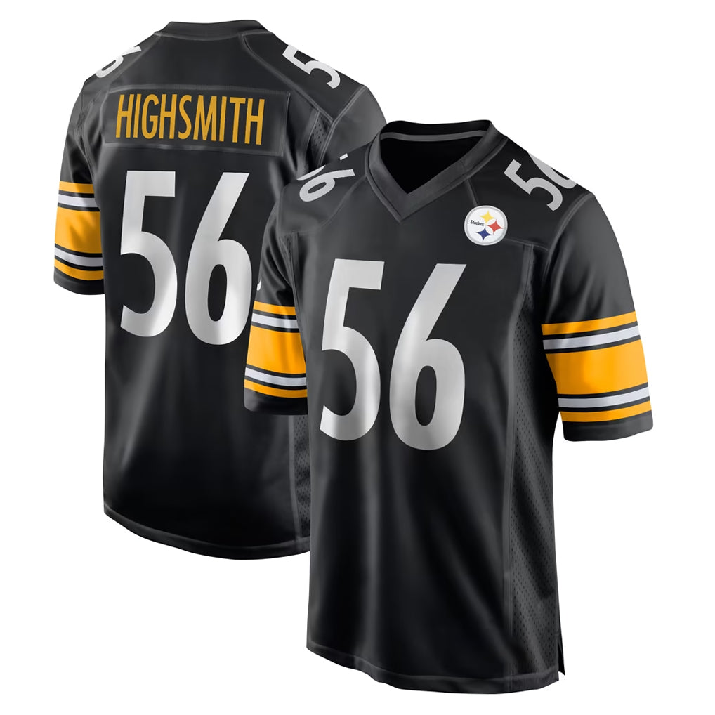 Yuxns P.Steelers #56 Alex Highsmith Player Black Home Game Stitched Jerseys