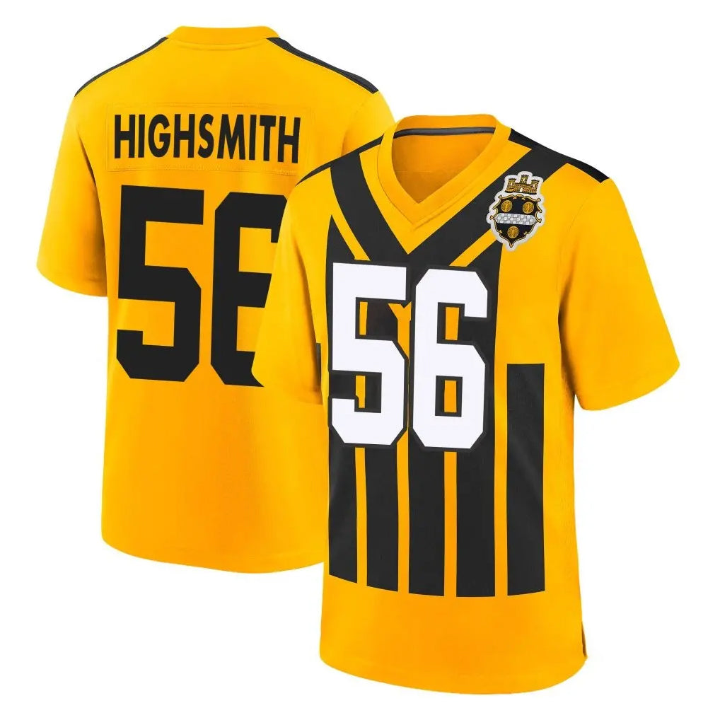 Yuxns P.Steelers #56 Alex Highsmith Player Gold Limited 1933 Throwback Home Game Stitched Jerseys