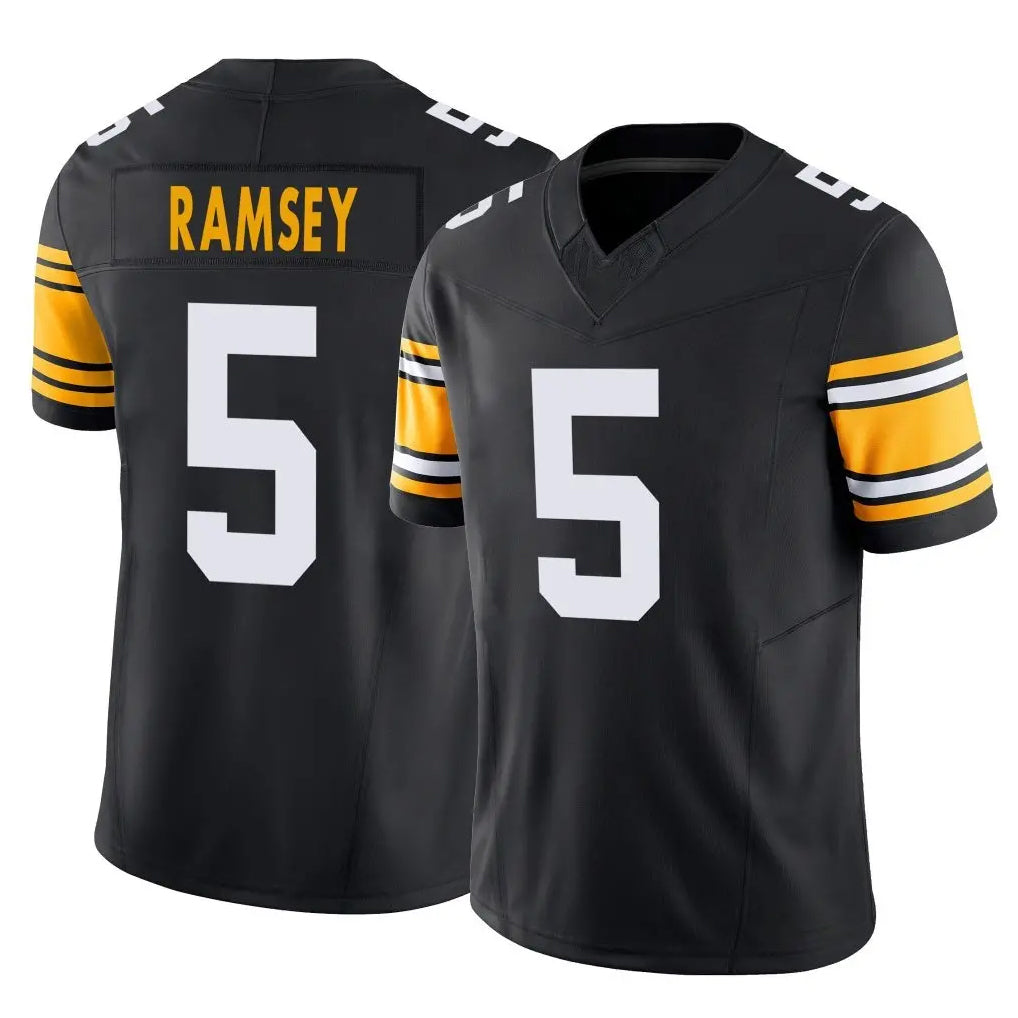 Yuxns P.Steelers #5 Jalen Ramsey Player Black Limited Alternate Vapor F.U.S.E. Home Game Stitched Jerseys