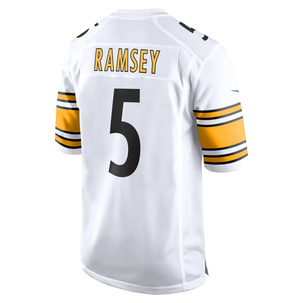 Yuxns P.Steelers #5 Jalen Ramsey Player White Home Game Stitched Jerseys