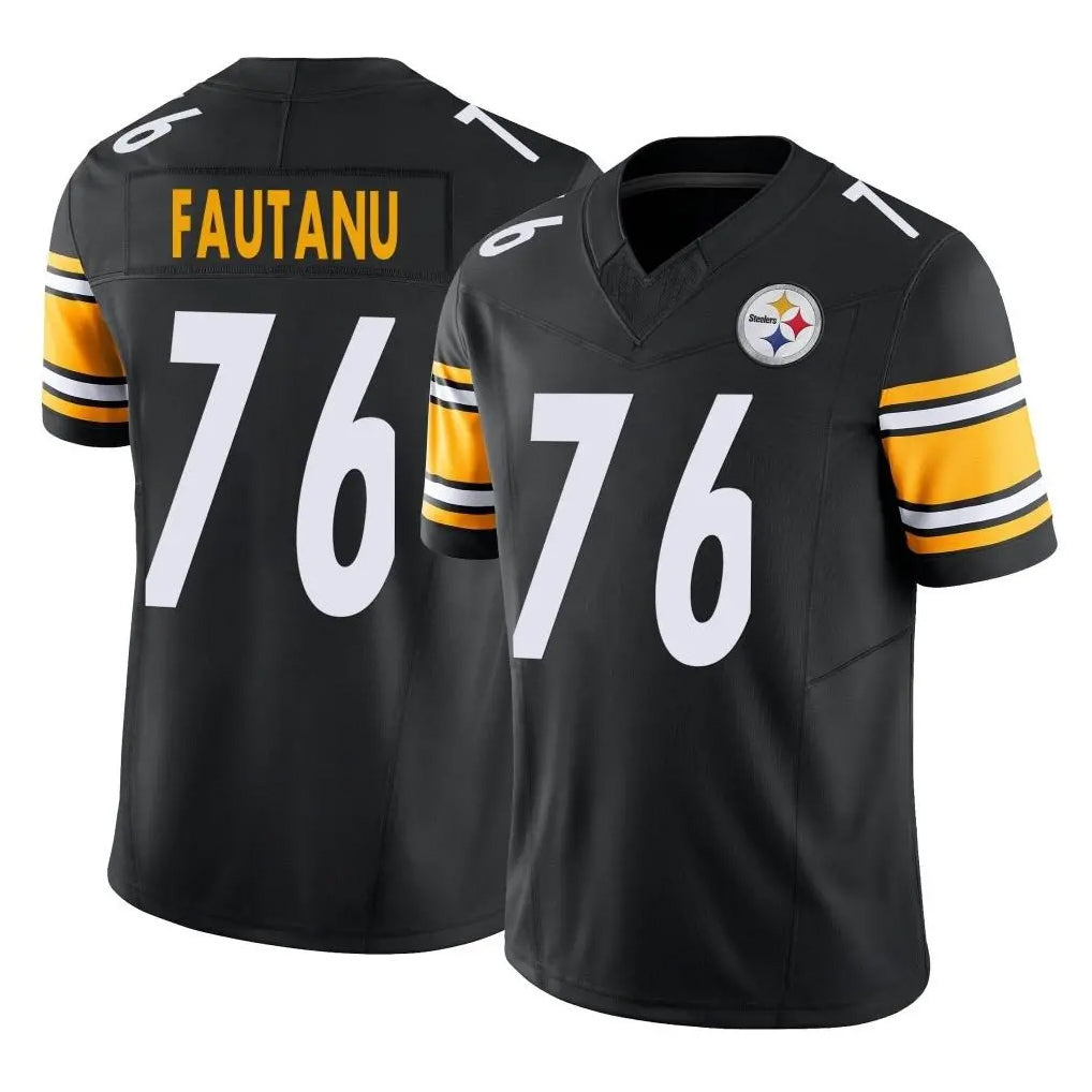 Yuxns P.Steelers #76 Troy Fautanu Player Black Limited Vapor F.U.S.E. Home Game Stitched Jerseys