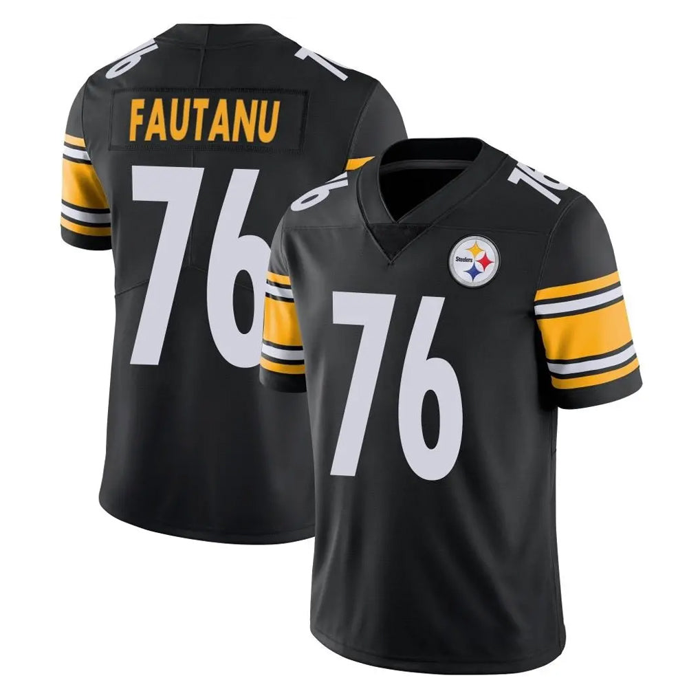 Yuxns P.Steelers #76 Troy Fautanu Player Black Limited Vapor Untouchable Home Game Stitched Jerseys