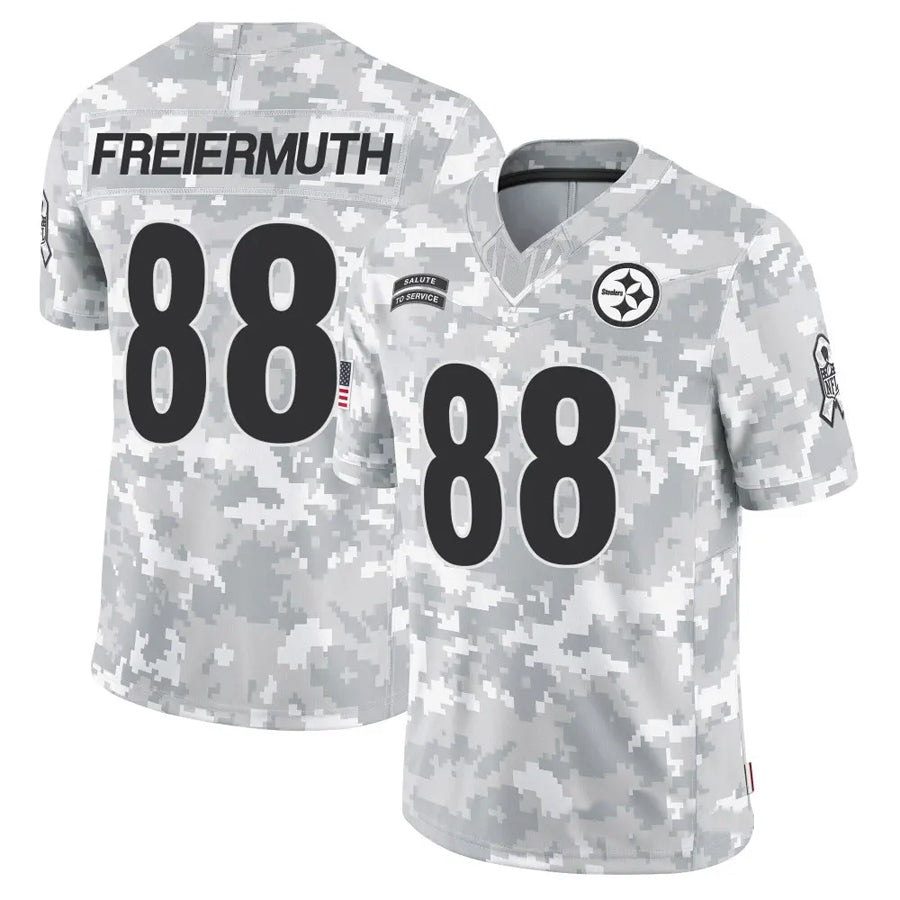 Yuxns P.Steelers #88 Pat Freiermuth Player Arctic Camo Salute to Service Limited Stitched Jerseys