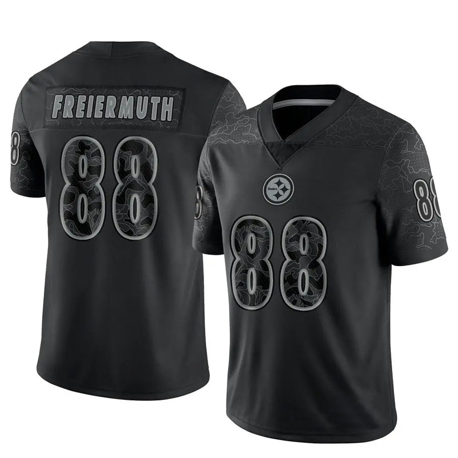 Yuxns P.Steelers #88 Pat Freiermuth Player Black RFLCTV Limited Stitched Jerseys