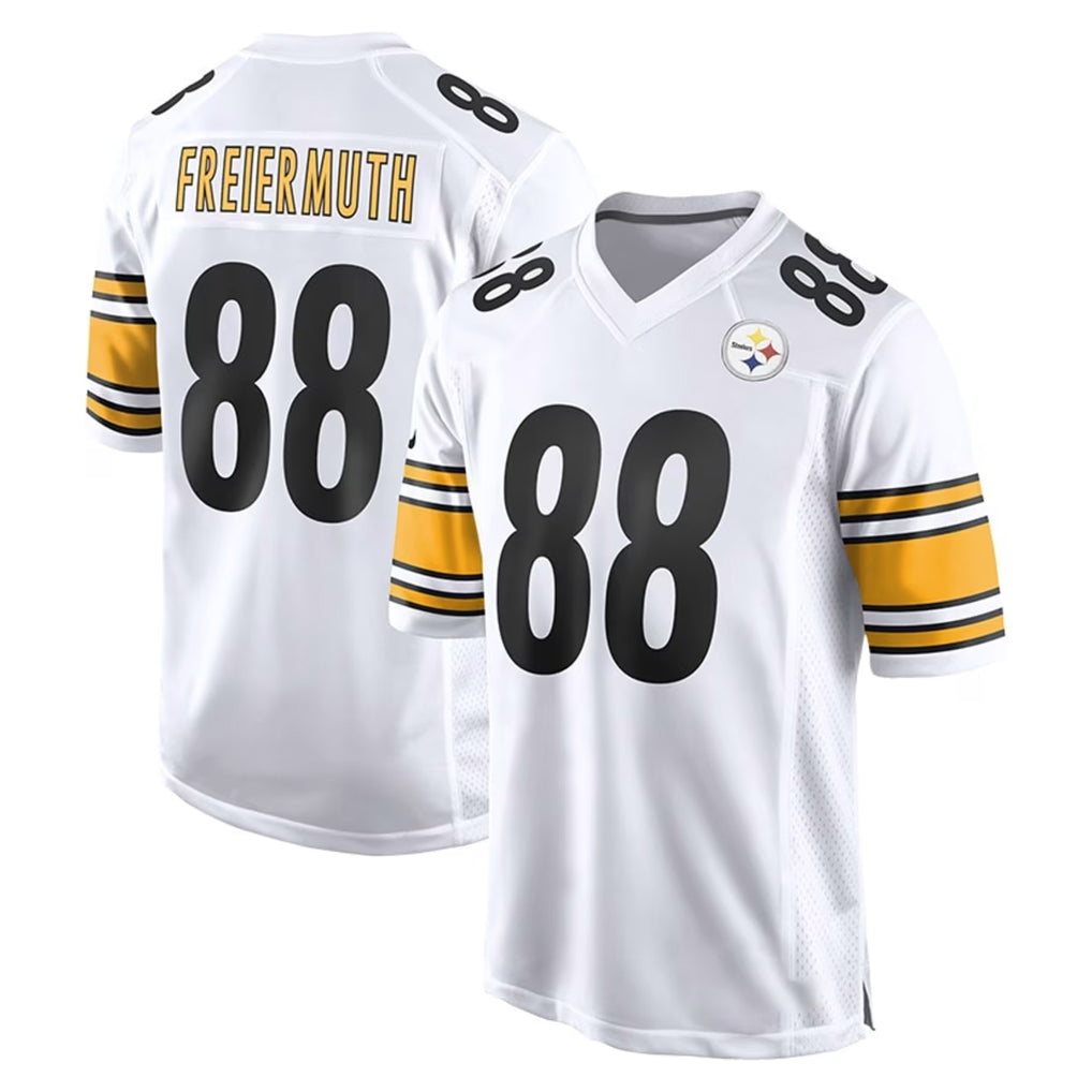 Yuxns P.Steelers #88 Pat Freiermuth Player White Home Game Stitched Jerseys