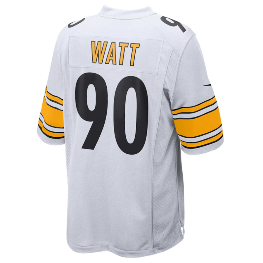 Yuxns P.Steelers #90 T.J. Watt Player White Game Stitched Jerseys