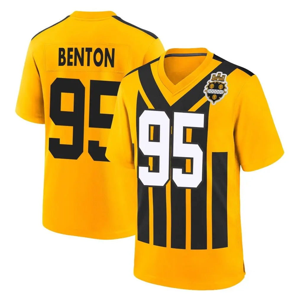 Yuxns P.Steelers #95 Keeanu Benton Player Gold Limited 1933 Throwback Home Game Stitched Jerseys