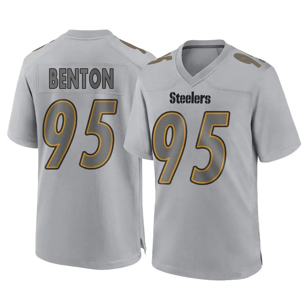 Yuxns P.Steelers #95 Keeanu Benton Player Gray Atmosphere Fashion Home Game Stitched Jerseys
