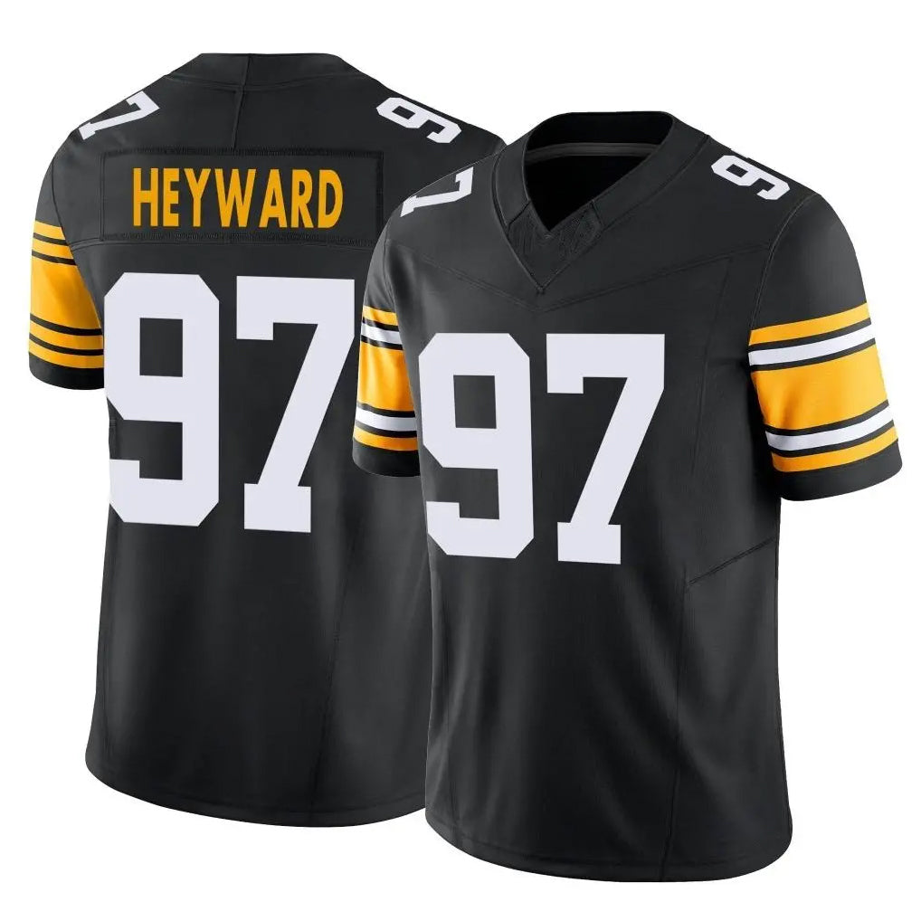 Yuxns P.Steelers #97 Cameron Heyward Player Black Limited Alternate Vapor F.U.S.E. Home Game Stitched Jerseys