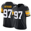 Yuxns P.Steelers #97 Cameron Heyward Player Black Limited Alternate Vapor F.U.S.E. Home Game Stitched Jerseys