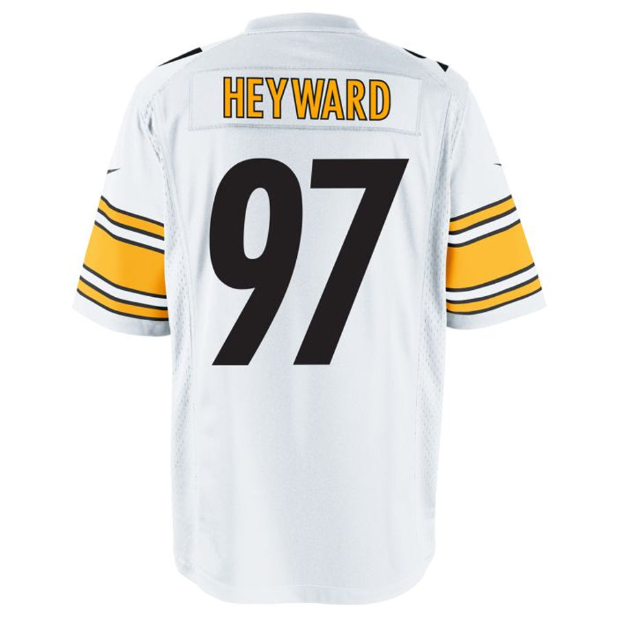 Yuxns P.Steelers #97 Cameron Heyward Player White Game Stitched Jerseys