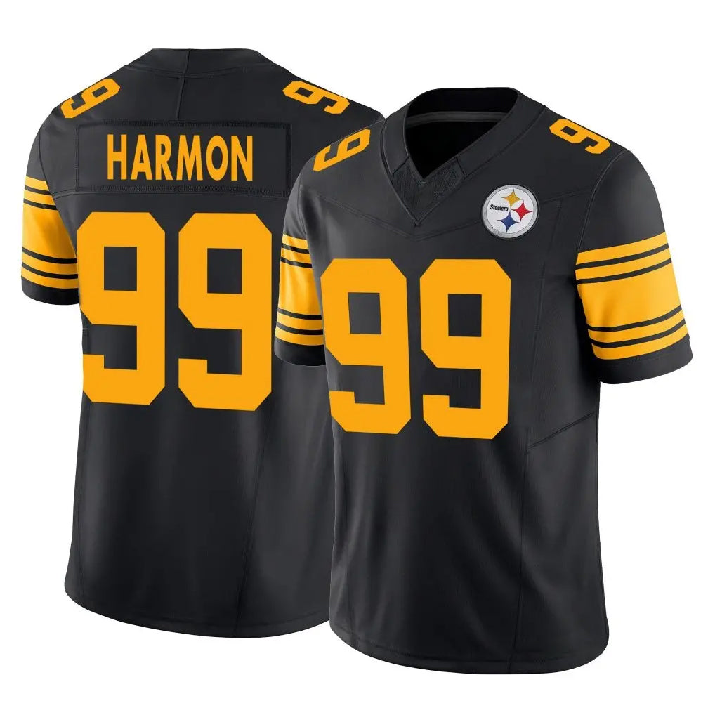 Yuxns P.Steelers #99 Derrick Harmon Player Black Limited 2nd Alternate Vapor F.U.S.E. Home Game Stitched Jerseys