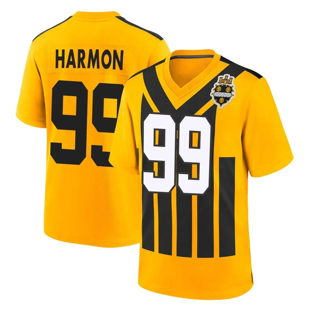 Yuxns P.Steelers #99 Derrick Harmon Player Gold Limited 1933 Throwback Home Game Stitched Jerseys
