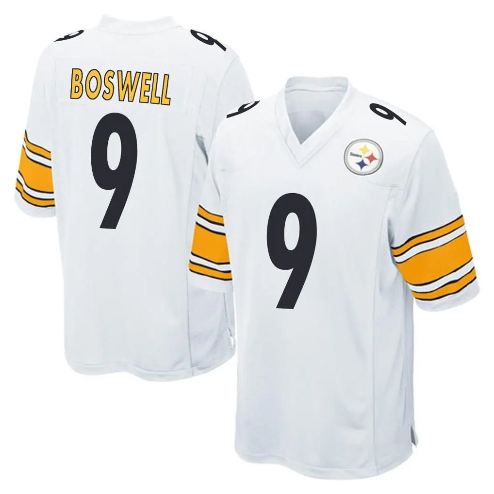 Yuxns P.Steelers #9 Chris Boswell Player White Home Game Stitched Jerseys
