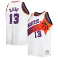 Yuxns P.Suns #13 Steve Nash Mitchell & Ness White Big & Tall Hardwood Classics 199697 Swingman Stitched Jerseys