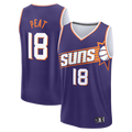 Yuxns P.Suns #18 Koa Peat Purple Fast Break Stitched Jerseys - Icon Edition