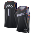 Yuxns P.Suns #1 Devin Booker Black Swingman Stitched Jerseys- Statement Edition