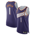 Yuxns P.Suns #1 Devin Booker Purple Authentic Stitched Jerseys - Icon Edition