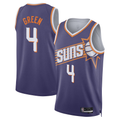 Yuxns P.Suns #4 Jalen Green Purple Swingman Stitched Jerseys - Icon Edition