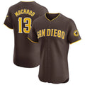 Yuxns S.Diego Padres #13 Manny Machado Player Brown Home Limited Elite Stitched Jerseys
