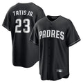 Yuxns S.Diego Padres #23 Fernando Tatis Jr Player Black Home Game Stitched Jerseys