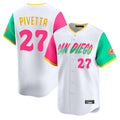 Yuxns S.Diego Padres #27 Nick Pivetta Player White City Connect Home Limited Stitched Jerseys