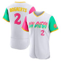 Yuxns S.Diego Padres #2 Xander Bogaerts Player White City Connect Home Limited Elite Stitched Jerseys