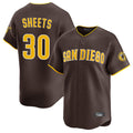 Yuxns S.Diego Padres #30 Gavin Sheets Player Brown Home Limited Stitched Jerseys